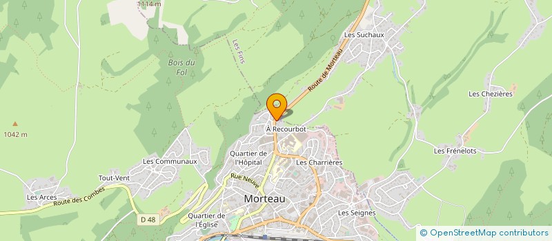 localisation de l'entreprise IMMO TIV  MORTEAU