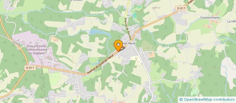 localisation de l'entreprise IMMO TOSSE  SAINT-MARTIN-DE-SEIGNANX