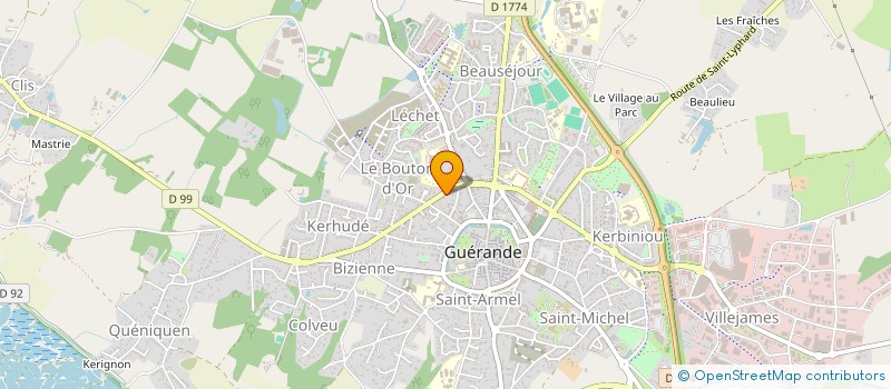 localisation de l'entreprise IMMO TOULANCOAT  GUERANDE