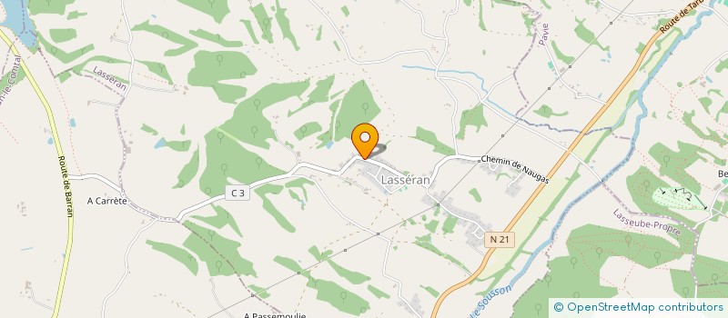 localisation de l'entreprise IMMO TP  LASSERAN