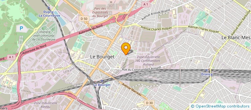 localisation de l'entreprise IMMO-TRANSACTION à LE BOURGET