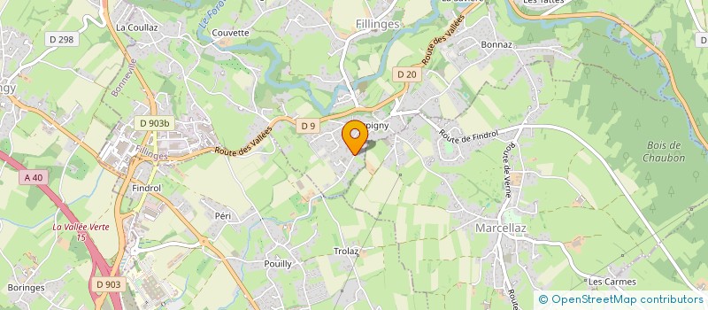 localisation de l'entreprise IMMO TTC  FILLINGES