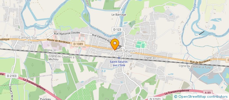 localisation de l'entreprise IMMO VALLEE DE L ISLE  SAINT SEURIN SUR L'ISLE