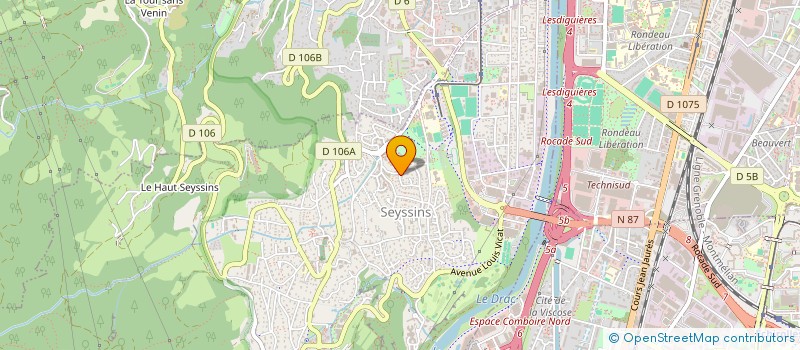 localisation de l'entreprise IMMO'VAR à SEYSSINS