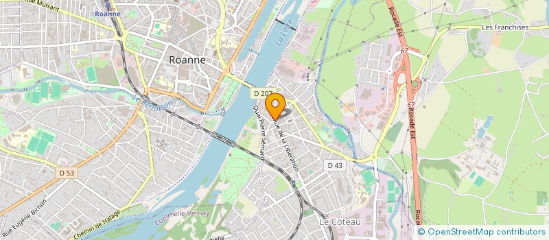 localisation de l'entreprise IMMO VARJ  LE COTEAU