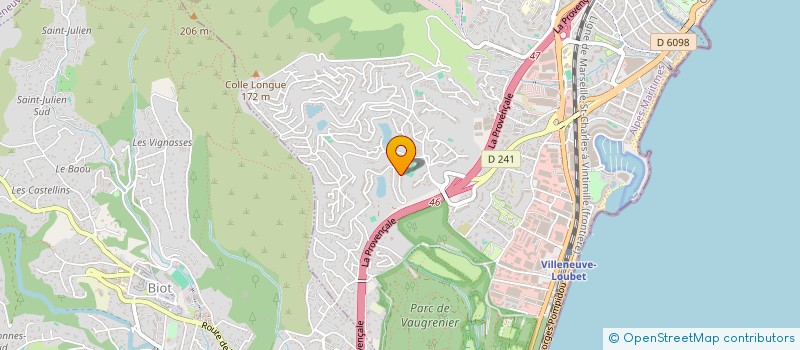 localisation de l'entreprise IMMO VERDUN  VILLENEUVE-LOUBET