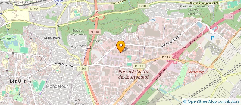 localisation de l'entreprise IMMO VOIRIE RESEAUX DIVERS à LES ULIS