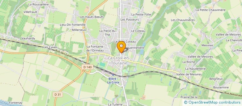 localisation de l'entreprise IMMO WMC à LA CROIX-EN-TOURAINE