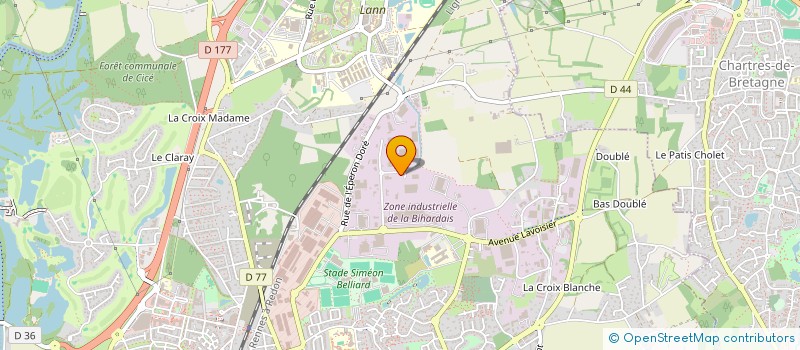 localisation de l'entreprise IMMO WOLFF à BRUZ