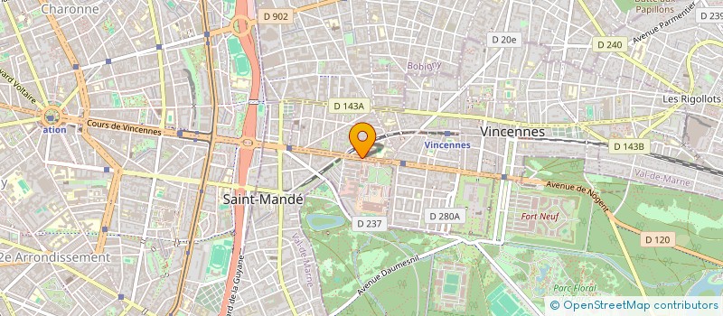 localisation de l'entreprise IMMO WU à VINCENNES