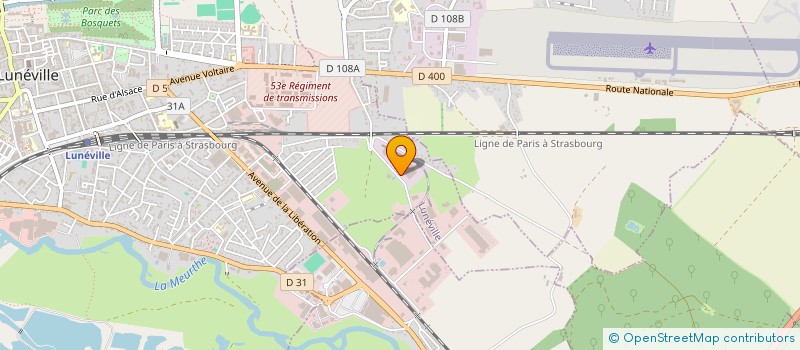 localisation de l'entreprise IMMO XS  LUNEVILLE