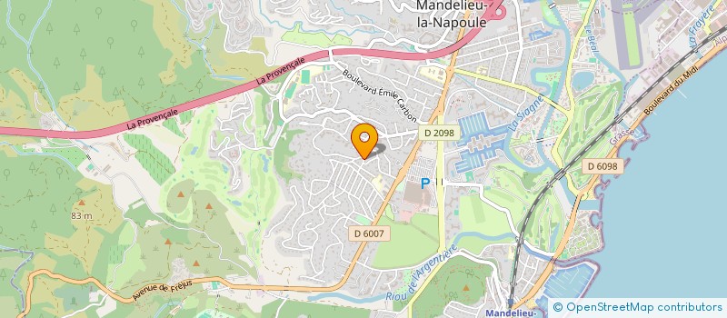 localisation de l'entreprise IMMO-YACHT à MANDELIEU-LA-NAPOULE