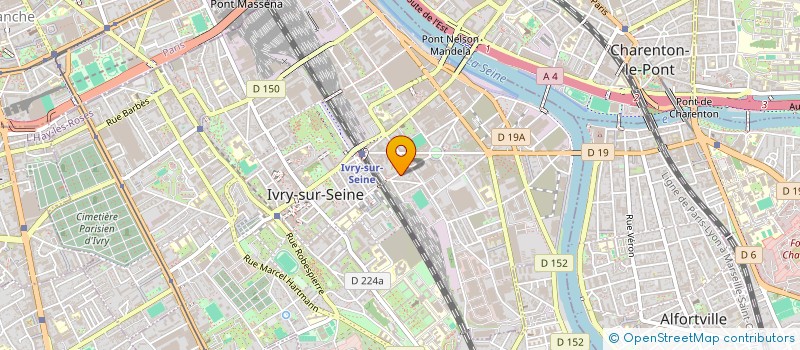 localisation de l'entreprise IMMO YE CS à IVRY-SUR-SEINE