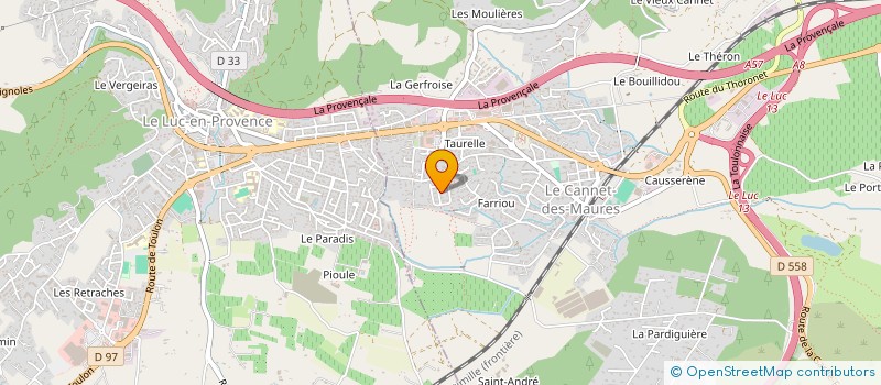 localisation de l'entreprise IMMO Z  LE CANNET-DES-MAURES