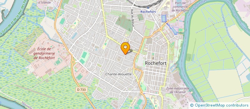 localisation de l'entreprise IMMO1806  ROCHEFORT