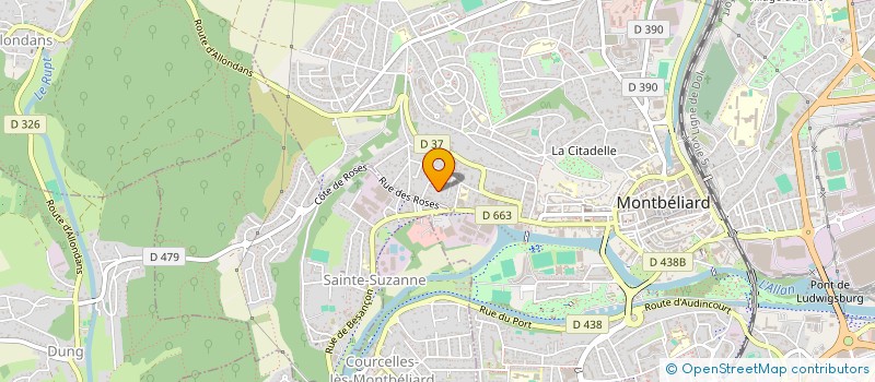 localisation de l'entreprise IMMO1MKZ à MONTBELIARD