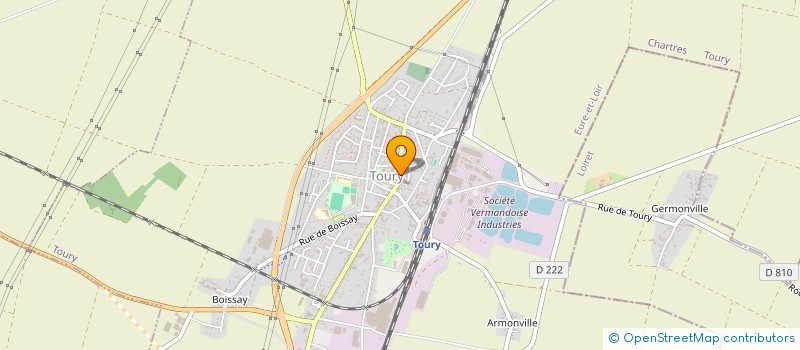 localisation de l'entreprise IMMO2 à TOURY