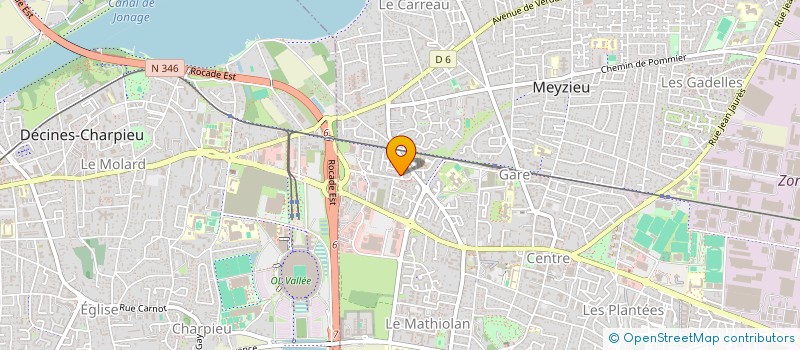 localisation de l'entreprise IMMO2B  MEYZIEU