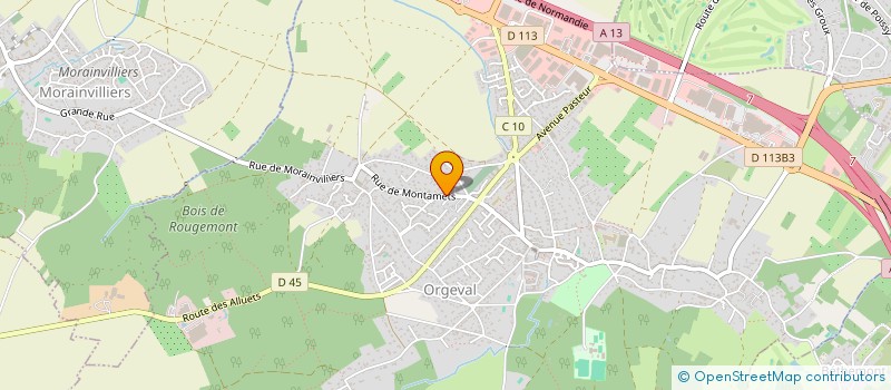 localisation de l'entreprise IMMO2MAX  ORGEVAL