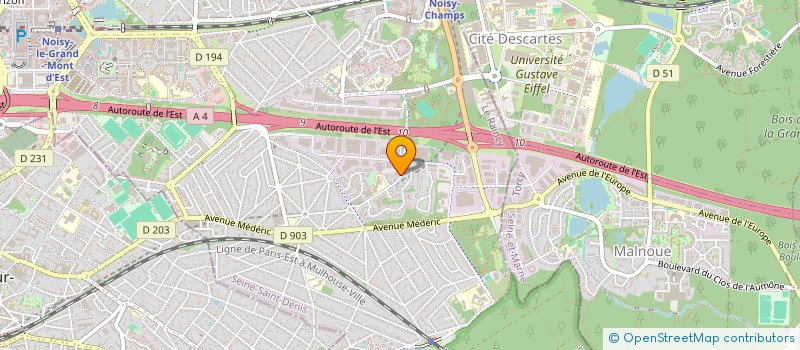 localisation de l'entreprise IMMO77  NOISY-LE-GRAND