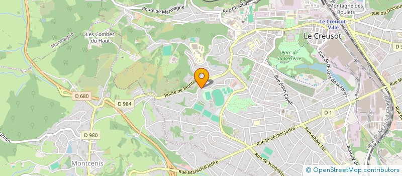 localisation de l'entreprise IMMOA  LE CREUSOT