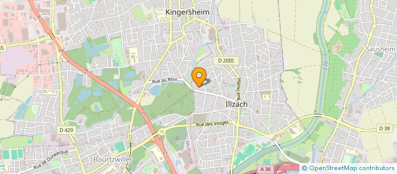 localisation de l'entreprise IMMOAFFAIRE  ILLZACH