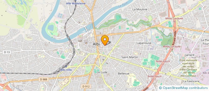localisation de l'entreprise IMMOAPG à ALBI
