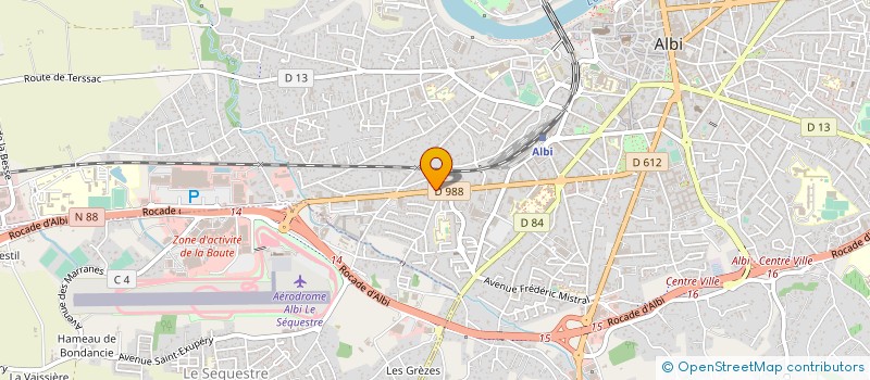 localisation de l'entreprise IMMOAPPART à ALBI