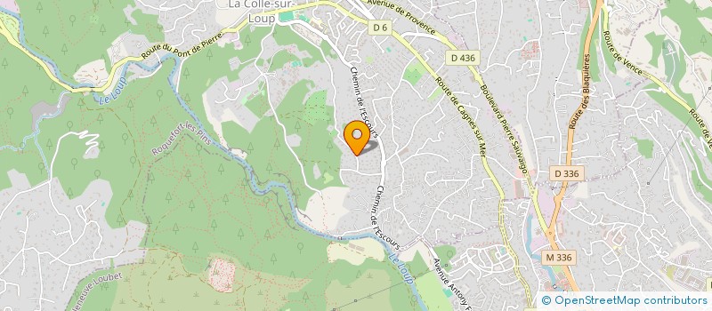 localisation de l'entreprise IMMOB CONSTRUCTION MANAGEMENT SOCIETY  LA COLLE-SUR-LOUP