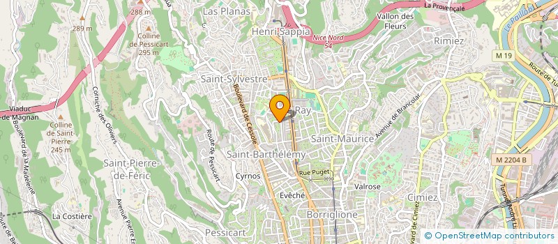 localisation de l'entreprise IMMOB INVESTISSEMENTS à NICE