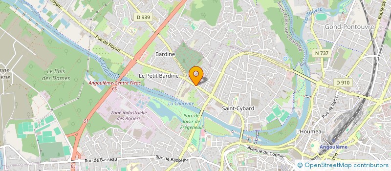 localisation de l'entreprise IMMOBARD à ANGOULEME