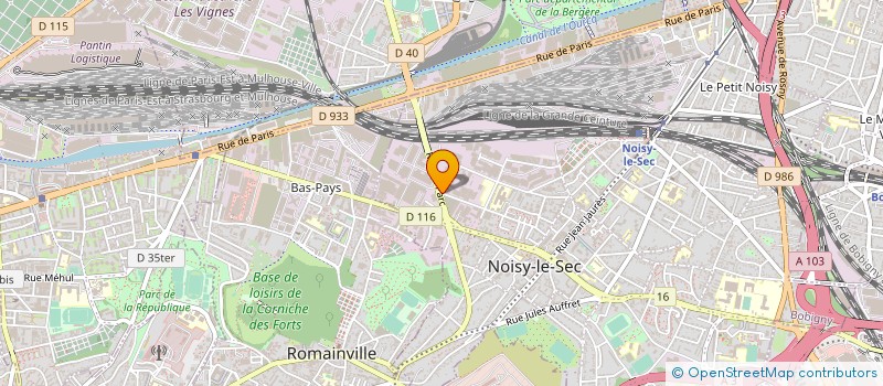 localisation de l'entreprise IMMOBAT à NOISY-LE-SEC