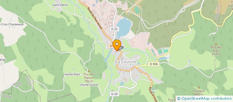 localisation de l'entreprise IMMOBAT à LA COURTINE