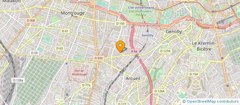localisation de l'entreprise IMMOBAT à ARCUEIL