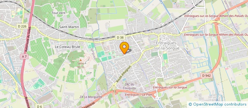 localisation de l'entreprise IMMOBEACH  ENTRAIGUES-SUR-LA-SORGUE