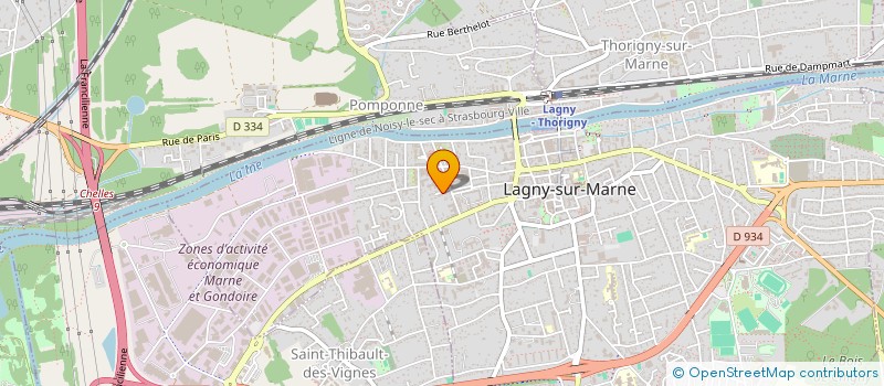 localisation de l'entreprise IMMOBEL  LAGNY-SUR-MARNE