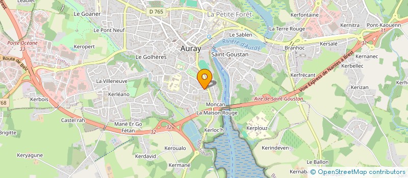 localisation de l'entreprise IMMOBIGNAN à AURAY