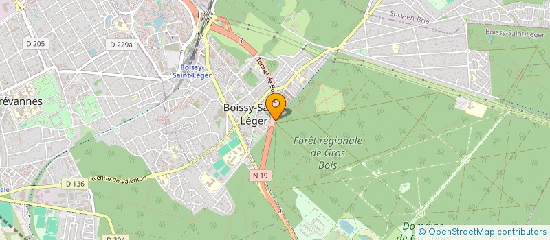 localisation de l'entreprise IMMOBIL CONSTR PARC WAGRAM à BOISSY-SAINT-LEGER