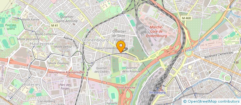 localisation de l'entreprise IMMOBILI 8 à STRASBOURG