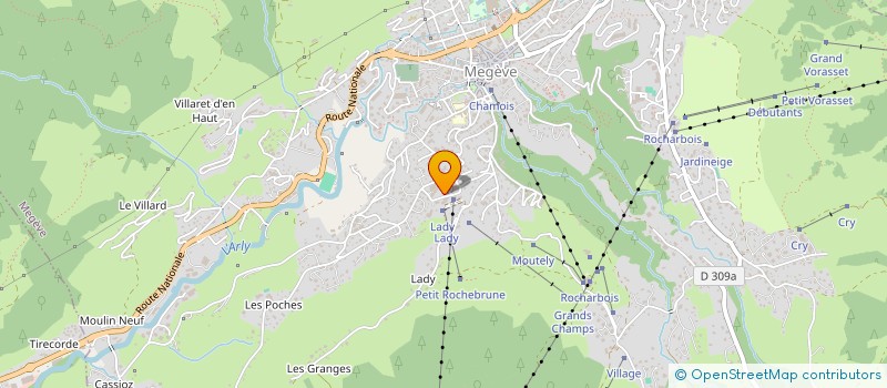 localisation de l'entreprise IMMOBILIA MEGEVE à MEGEVE