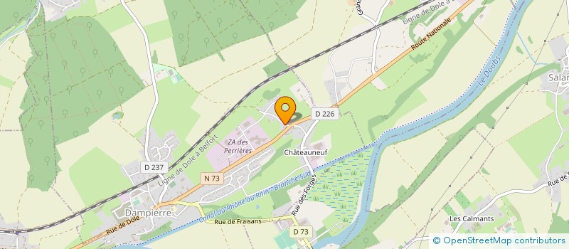 localisation de l'entreprise IMMOBILIARD à DAMPIERRE
