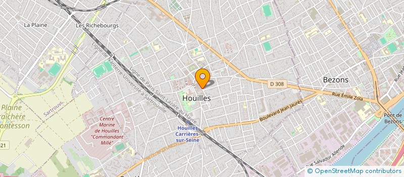 localisation de l'entreprise IMMOBILIARE  HOUILLES