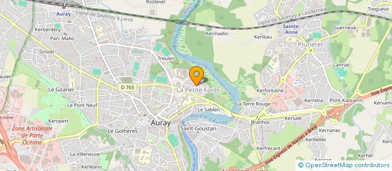 localisation de l'entreprise IMMOBILIER AGR à AURAY