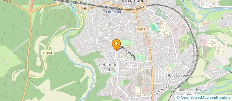localisation de l'entreprise IMMOBILIER AMJ à CHAUMONT