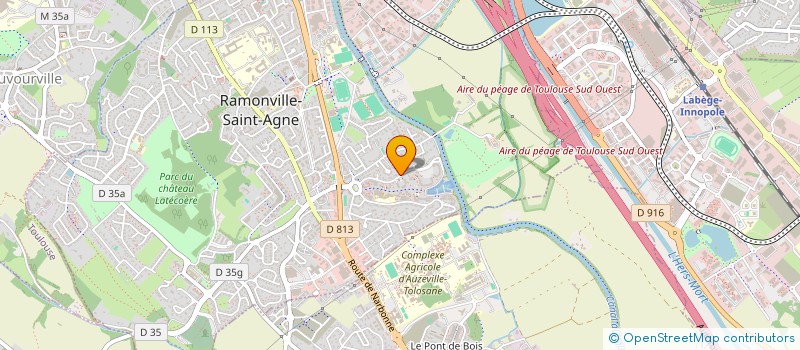 localisation de l'entreprise IMMOBILIER AUJOULAT MAITE  RAMONVILLE-SAINT-AGNE