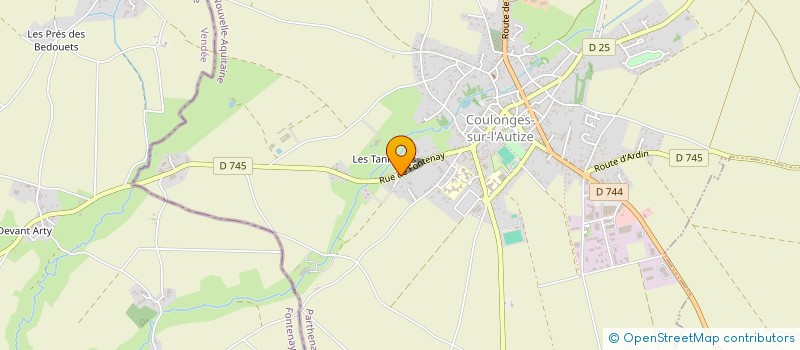 localisation de l'entreprise IMMOBILIER BONNEAU  COULONGES SUR L'AUTIZE