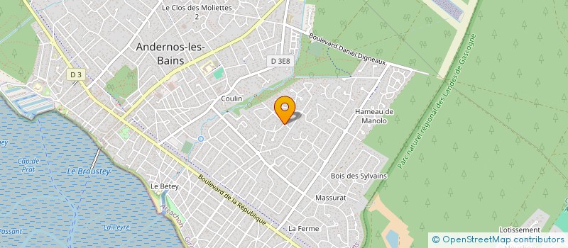 localisation de l'entreprise IMMOBILIER C OEUR DE BASSIN  ANDERNOS-LES-BAINS