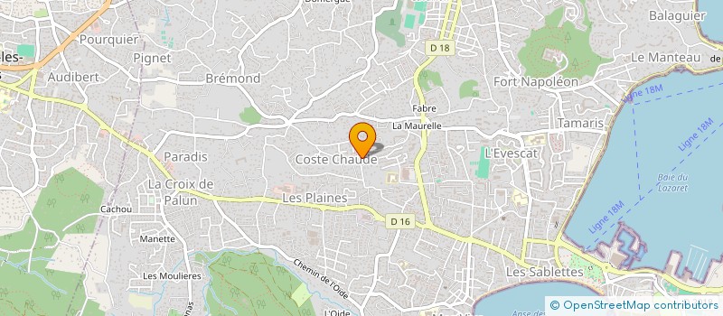 localisation de l'entreprise IMMOBILIER CASA772 à LA SEYNE SUR MER