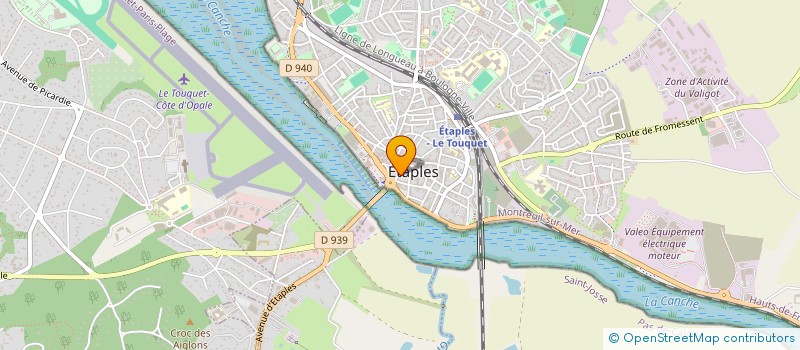 localisation de l'entreprise IMMOBILIER CENTRAL à ETAPLES