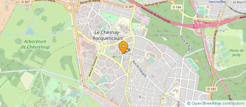 localisation de l'entreprise IMMOBILIER COMMER REGION PARIS  LE CHESNAY-ROCQUENCOURT